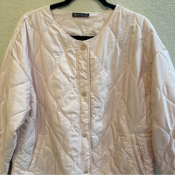 PrettyGarden Chic XL Baby Pink Puffer Quilted Winter Coat - Picture 3 of 7